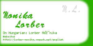 monika lorber business card